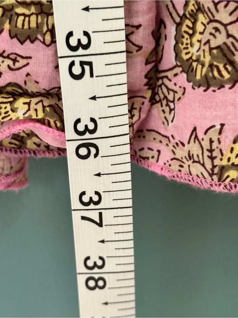 Perry Walker Collective Pink Floral Smocked Mini Dress 100% Cotton 3 Med - Picture 4 of 11